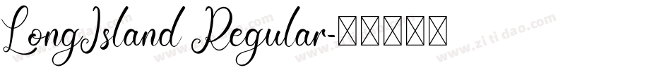 LongIsland Regular字体转换
